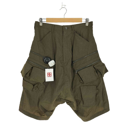ユリウス JULIUS 24 PRE FW Nylon High Count Taffta Cargo Short Pants メンズ JPN:2