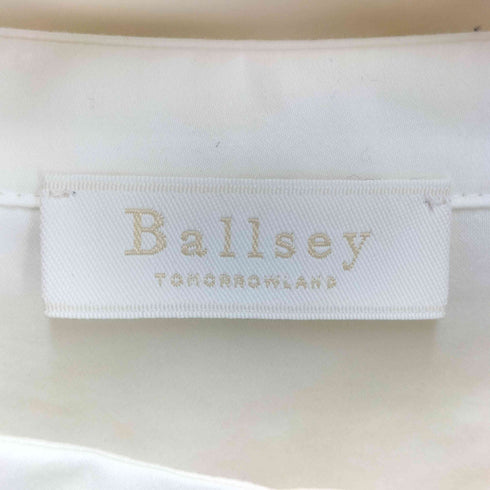 ボールジー BALLSEY ハイカウントサテン スタンドカラーシャツ レディース US:36