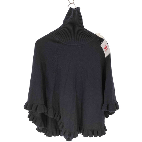 バーニーズニューヨーク BARNEYS NEWYORK カシミヤ100% ニットポンチョ レディース