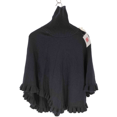バーニーズニューヨーク BARNEYS NEWYORK カシミヤ100% ニットポンチョ レディース