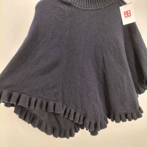 バーニーズニューヨーク BARNEYS NEWYORK カシミヤ100% ニットポンチョ レディース
