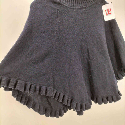 バーニーズニューヨーク BARNEYS NEWYORK カシミヤ100% ニットポンチョ レディース