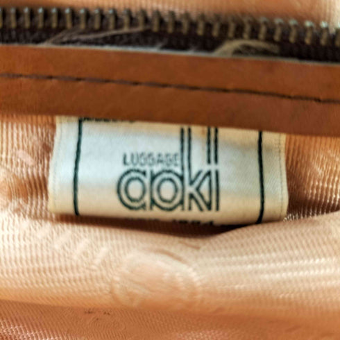 aoki レザー ボストンバッグ メンズ