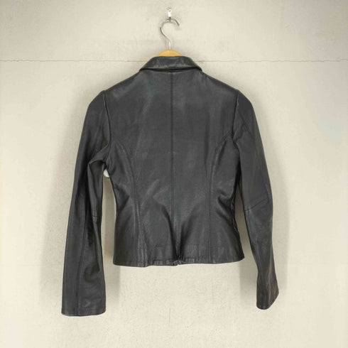 ザラ ZARA CUIR LEATHER リアルレザージップジャケット レディース S