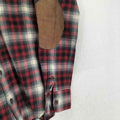 ラルフローレン RALPH LAUREN ゴートレザーエルボーパッチ オンブレチェックシャツ レディース 4