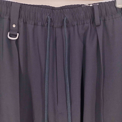 サイトバイヨウジヤマモト syte by Yohji Yamamoto 24SS WASHER FINISHED WOOL GABARDINE STUDS SLIM SAROUEL PANTS メンズ JPN:3