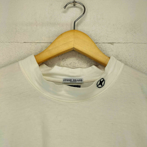 ストーンアイランド STONE ISLAND 04AW MADE IN ITALY 生成り色 モックネック L/S Tシャツ メンズ XL