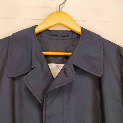 アクアスキュータム AQUASCUTUM MADE IN ENGLAND Aqua5 玉虫色 シルクトレンチコート メンズ
