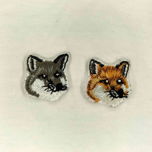 メゾンキツネ MAISON KITSUNE 胸元刺繍 S/S Tシャツ メンズ JPN:L