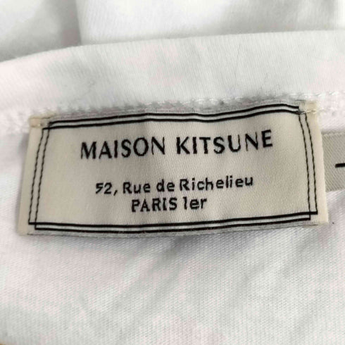 メゾンキツネ MAISON KITSUNE 胸元刺繍 S/S Tシャツ メンズ JPN:L