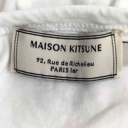 メゾンキツネ MAISON KITSUNE 胸元刺繍 S/S Tシャツ メンズ JPN:L