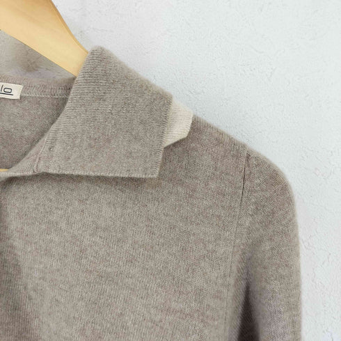 マーロ malo イタリア製 カシミヤニットポロシャツ メンズ