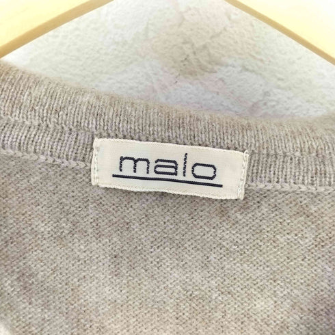 マーロ malo イタリア製 カシミヤニットポロシャツ メンズ