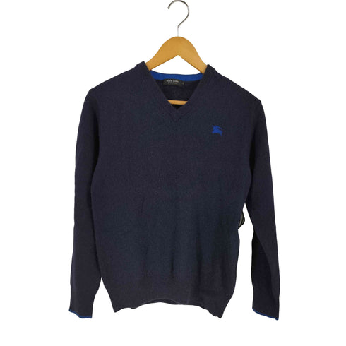 バーバリーブラックレーベル BURBERRY BLACK LABEL カシミヤ混ウールVネックニットセーター メンズ 2