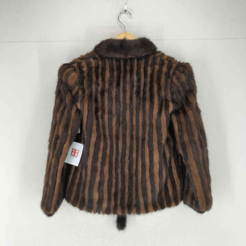 サガミンク SAGA MINK 銀タグ ミンクファーストライプジャケット レディース 9