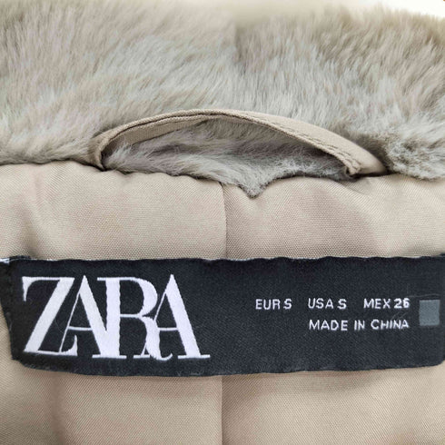 ザラ ZARA フェイクファー ビックシルエット ジャケット レディース import:S