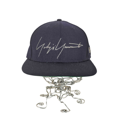 ヨウジヤマモト Yohji Yamamoto 59FIFTY ロゴ刺繍 ベースボールキャップ メンズ 57.7cm