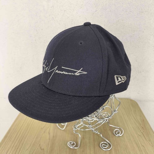 ヨウジヤマモト Yohji Yamamoto 59FIFTY ロゴ刺繍 ベースボールキャップ メンズ 57.7cm