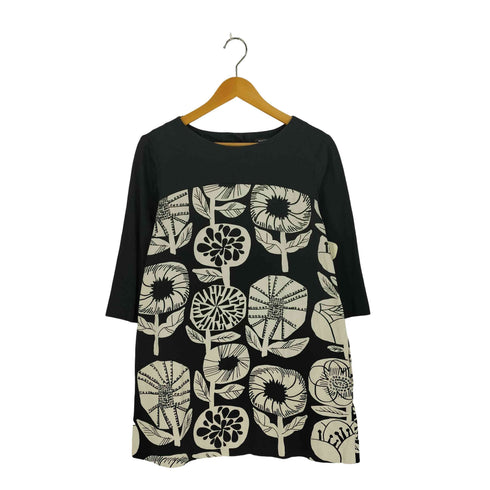 マリメッコ marimekko 花柄 七分袖 チュニックワンピース レディース SMS