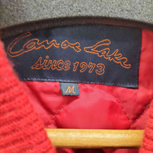 Canoe Lake NEWYORK バック刺繍 裏地キルティング ウールスタジャン メンズ JPN:M