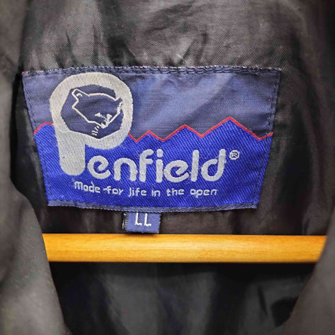 ペンフィールド Penfield 90-00S ロゴ刺繍ドローコード フルジップ ダウンジャケット メンズ LL