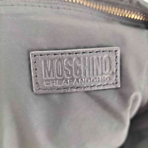 ラブモスキーノ LOVE MOSCHINO 金ボタン レザー チェーン キルティング ダウン トートバッグ レディース