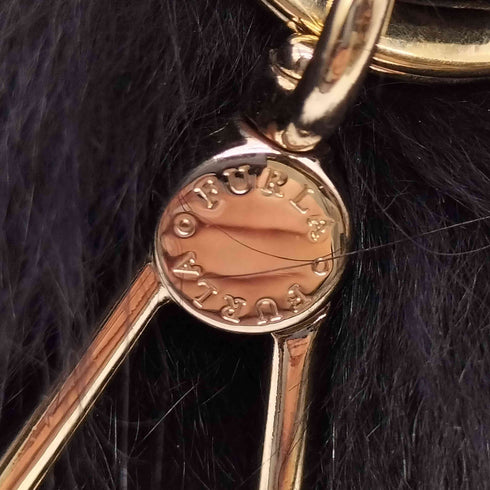 フルラ FURLA イタリア製 ファー ポンポン チャーム レディース