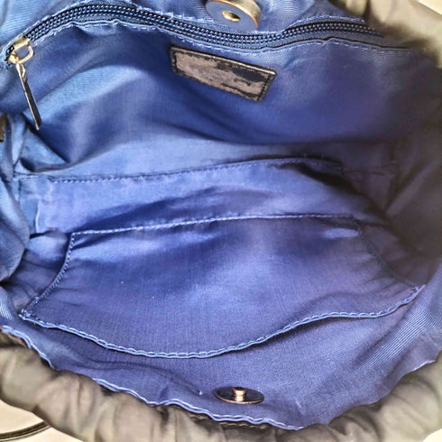 ランバンオンブルー LANVIN en Bleu ナイロン フリル ショルダー バッグ レディース