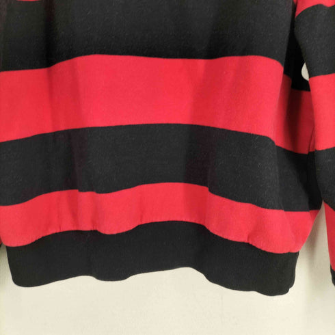 ハブアグッドタイム HAVE A GOOD TIME ロゴプリント ボーダー柄 スウェット レディース JPN:XL