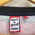 ハブアグッドタイム HAVE A GOOD TIME ロゴプリント ボーダー柄 スウェット レディース JPN:XL