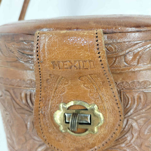 TOOLED LEATHER MEXICO カービング ショルダーバッグ レディース