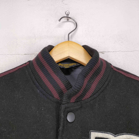 BITTER ENDER ワッペン&刺繍デザインバーシティージャケット メンズ M