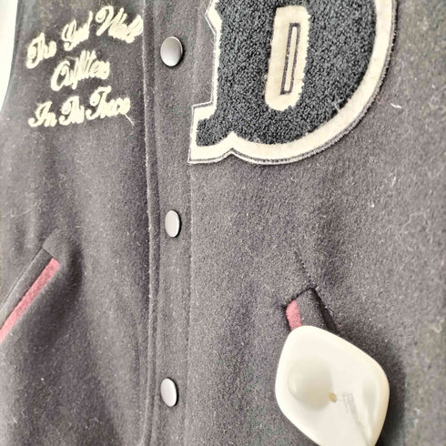 BITTER ENDER ワッペン&刺繍デザインバーシティージャケット メンズ M