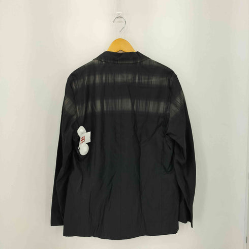 イッセイミヤケ ISSEY MIYAKE 09SS 黒タグ A.POC シルクブレンド チェック切替 3B テーラードジャケット メンズ JPN:3