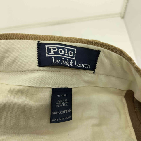 ポロバイラルフローレン Polo by RALPH LAUREN 90S ドミニカ製 2タック ジップフライ テーパード コットン スラックス メンズ