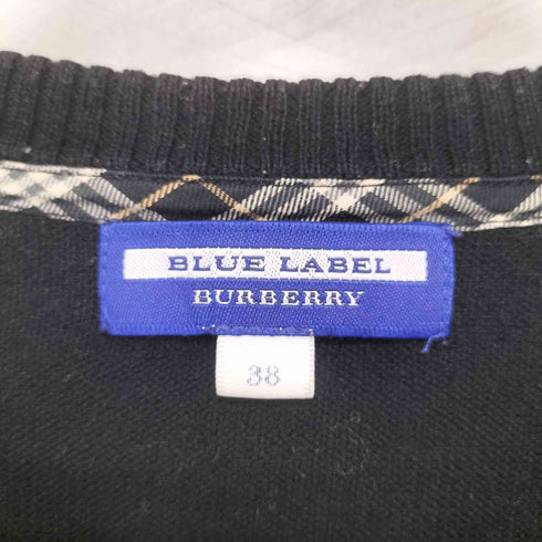 バーバリーブルーレーベル BURBERRY BLUE LABEL クルーネックカーディガン レディース EUR:38