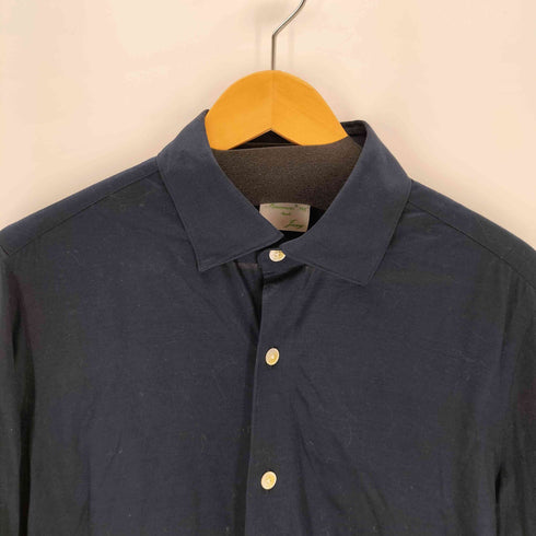 フィナモレ FINAMORE イタリア製 コットンL/Sシャツ メンズ JPN:L