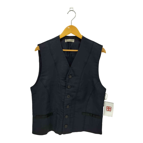 イッセイミヤケメン ISSEY MIYAKE MEN 96SS 銀タグ ステッチ ナイロン バックニット切替 6B ベスト メンズ JPN:L