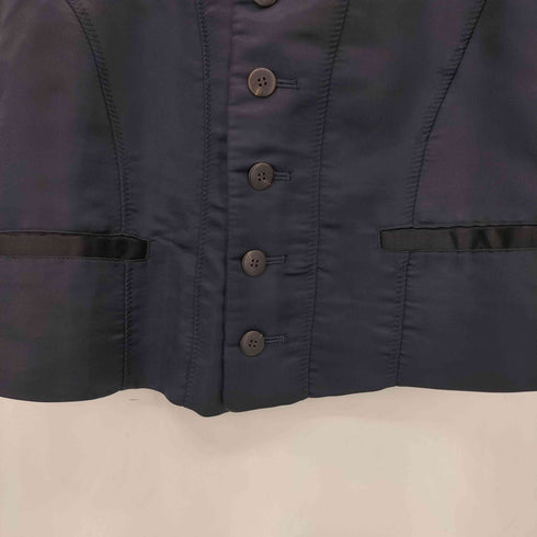 イッセイミヤケメン ISSEY MIYAKE MEN 96SS 銀タグ ステッチ ナイロン バックニット切替 6B ベスト メンズ JPN:L