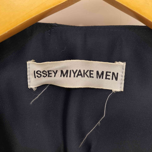 イッセイミヤケメン ISSEY MIYAKE MEN 96SS 銀タグ ステッチ ナイロン バックニット切替 6B ベスト メンズ JPN:L
