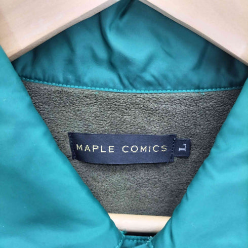MAPLE COMICS ロゴ刺繍 ドローコード 裏起毛 ナイロン コーチ ジャケット メンズ JPN:L