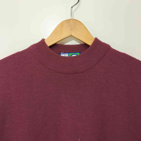 BURGHSCOTT アクリルウール混 モックネック ロングスリーブニット メンズ US:40