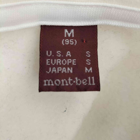モンベル mont bell 裏フリース ロゴ刺繍ハーフジップトップス レディース JPN:M