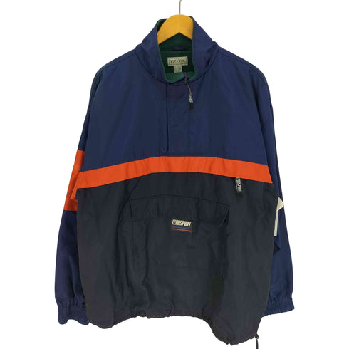 アイゾッド IZOD 90S 裏地フリース ハーフジップ ドローコード アノラック ジャケット メンズ import:L