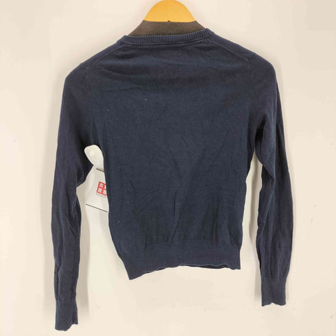 ブルーレーベルクレストブリッジ BLUE LABEL CRESTBRIDGE シルク混クルーネックカーディガン レディース JPN:38
