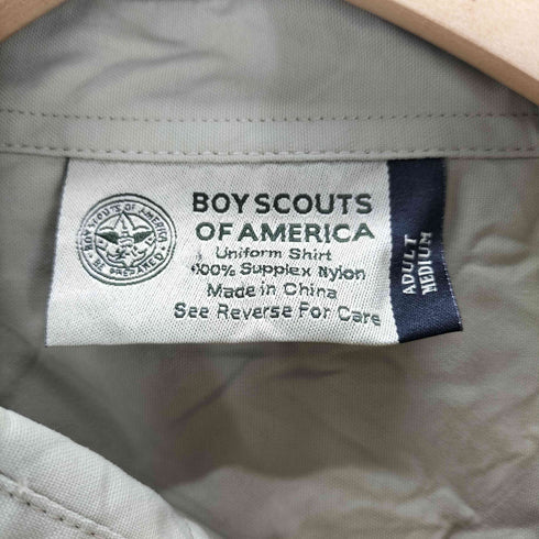 BOY SCOUT OF AMERICA ワッペン 刺繍 フラップポケット S/Sシャツ メンズ import:M