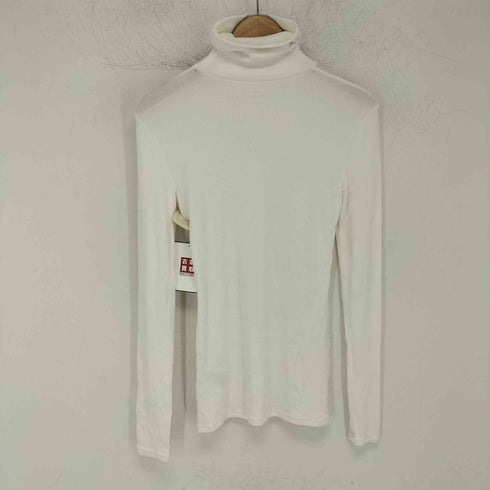 スリードッツ three dots Rib jersey l/s turtle top レディース S