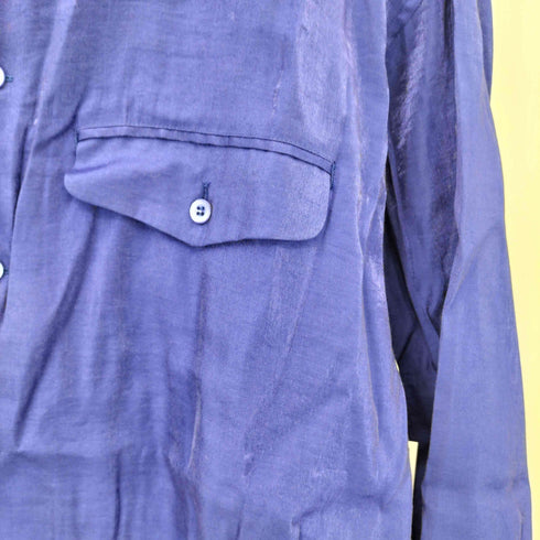 イッセイミヤケメン ISSEY MIYAKE MEN 96AW 銀タグ レーヨンナイロン 開襟 オープンカラー パジャマシャツ メンズ JPN:L