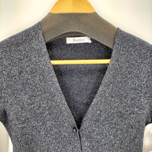 マックスマーラ MAX MARA ラメ ニットカーディガン レディース