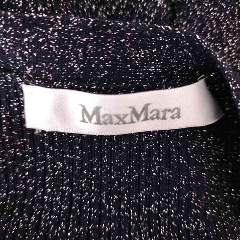 マックスマーラ MAX MARA ラメ ニットカーディガン レディース